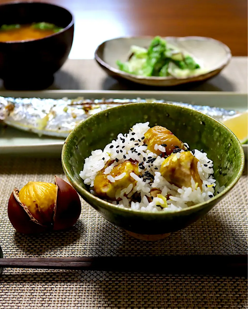 秋っぽい定食|かおるさん