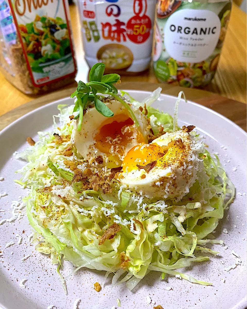 ウフみそマヨ巣篭もりレタスサラダ|sakurakoさん