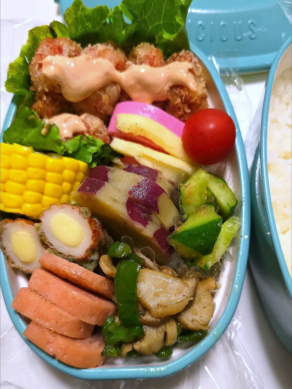 かにかまはんぺんフライ弁当🍱|みみさん