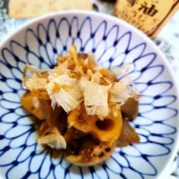 🔷皮つき🍁秋蓮根と蒟蒻の醤油こうじ煮🔷|@きなこさん
