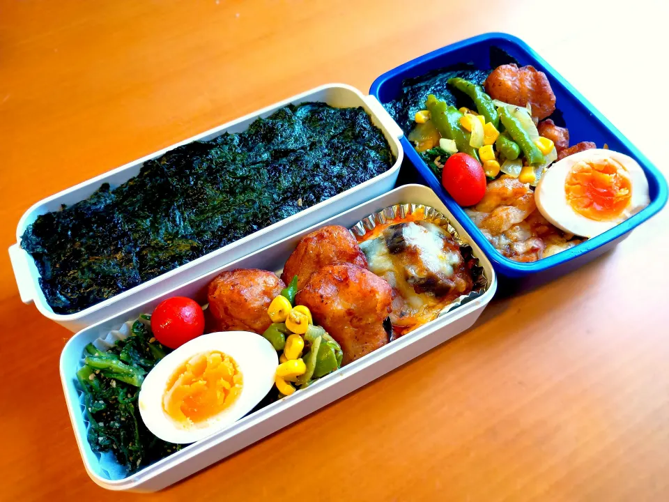 次男・私弁当|tamagomagomagoさん