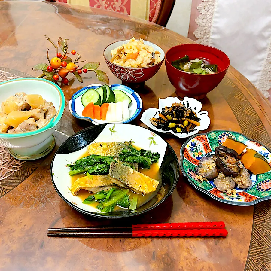 鯖オイスターあんかけ他、晩御飯|ショコラさん