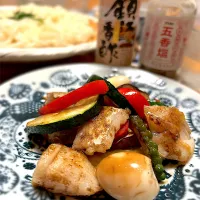 鱈とうずらの卵と野菜の台湾風黒酢南蛮　|むぎこさん