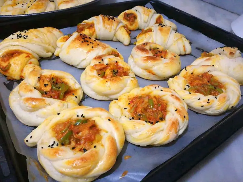 twisted chicken puffs|hinaさん