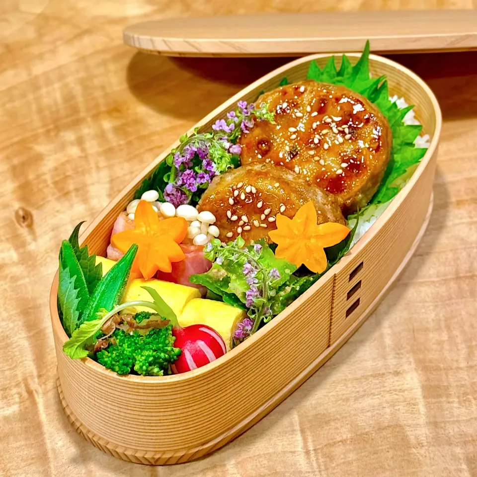 蓮根挟み焼き弁当|1480_kojiさん