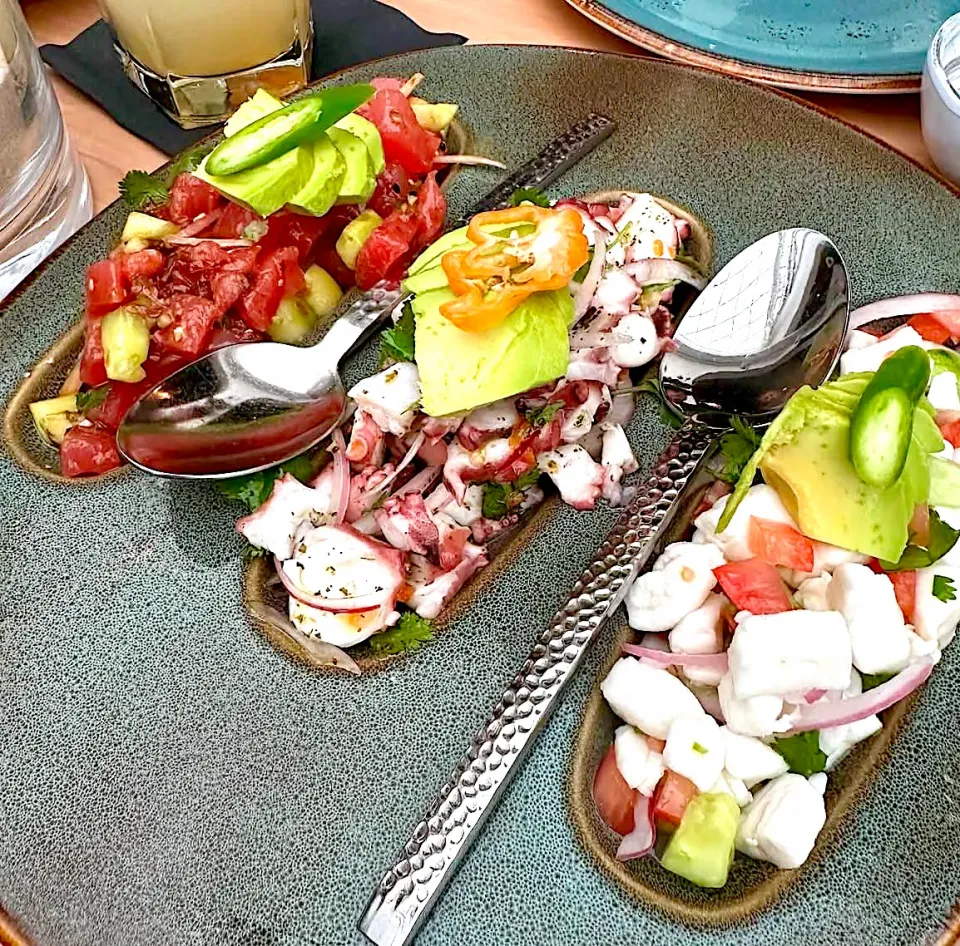 TRIO DE CEVICHE; ahi | pulpo | pescado|gonbenさん