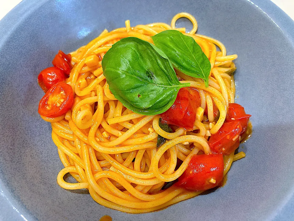 ミニトマトのスパゲッティ🍝|よっしーさん