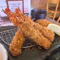 大えびフライ定食🍤カキフライ🦪|buhizouさん