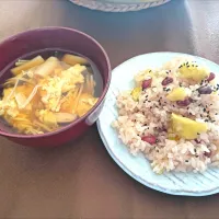 母と栗ご飯作り|えっこさん