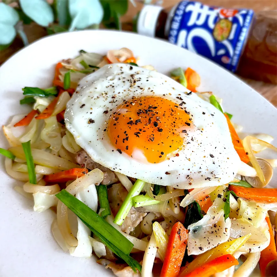 旨塩⭐︎焼きうどん|みずほさん