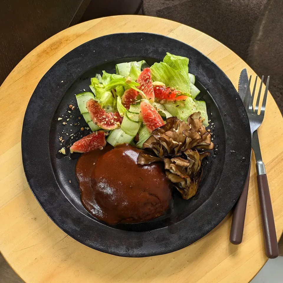 秋味✽デュクセル入りデミグラスハンバーグ|mi_neneco♪さん