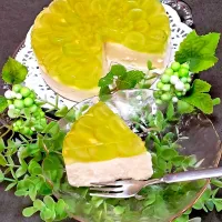 シャインマスカットのレアチーズケーキ|ERimanaさん