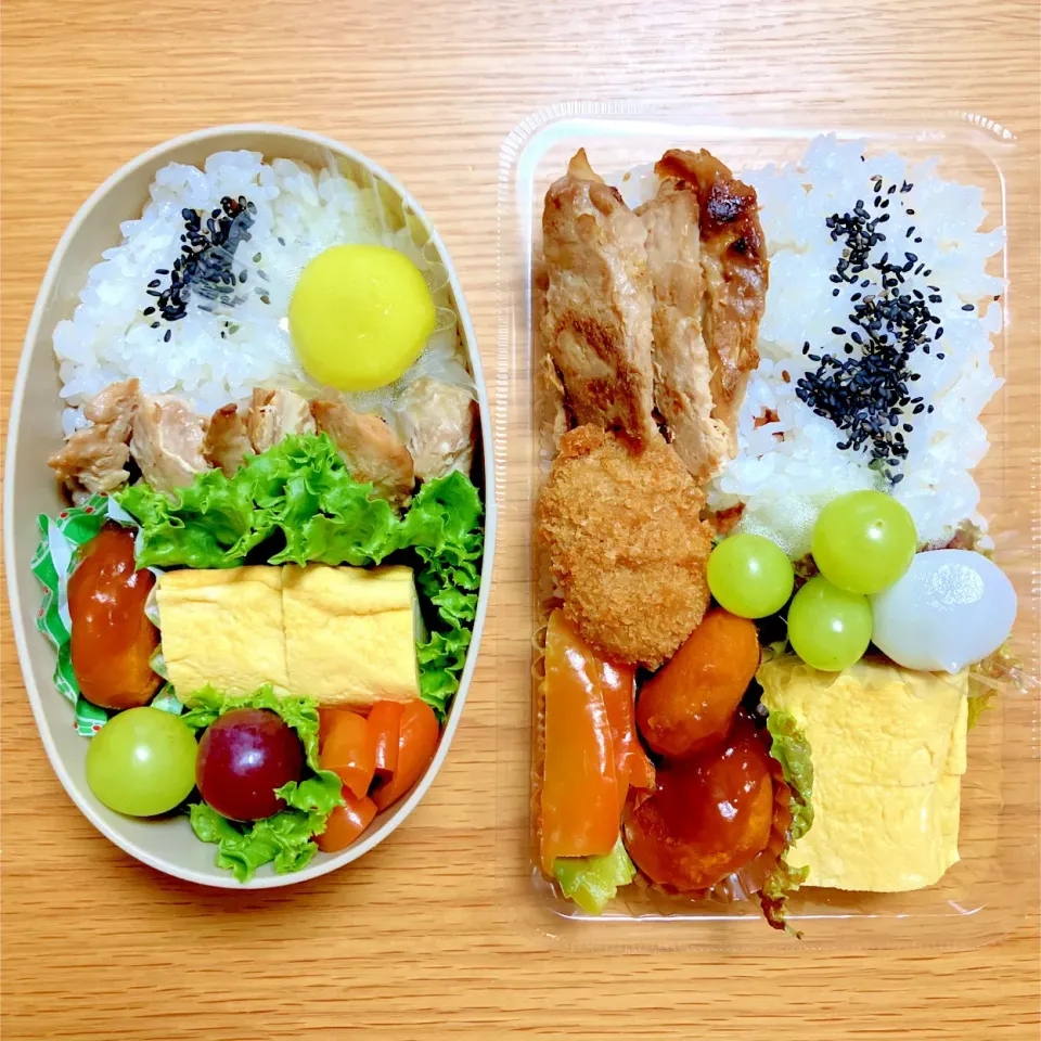 夫と次女のお弁当🍱🍙|シズソラさん