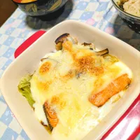 鮭とエリンギのグラタン|かっちゃんさん