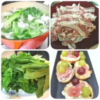 豚と水菜、ほうれん草のしゃぶしゃぶ|つるぎだけさん