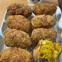 かぼちゃのコロッケ　塩麹パウダー|タマ三郎さん