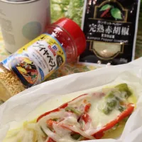 秋鮭のチーズ包み蒸し焼き|めいめいさん