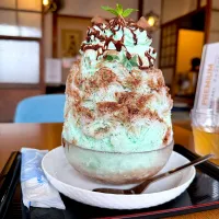 チョコミントかき氷🍧〜夏の思い出〜|ゆかりさん