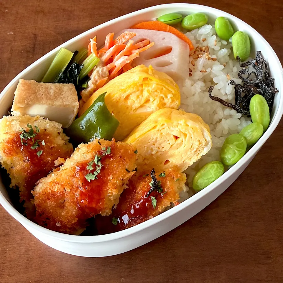 ササミカツ夫弁当☆20251007|kaoriさん