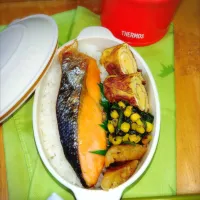 鮭弁当|238はるるるるさん