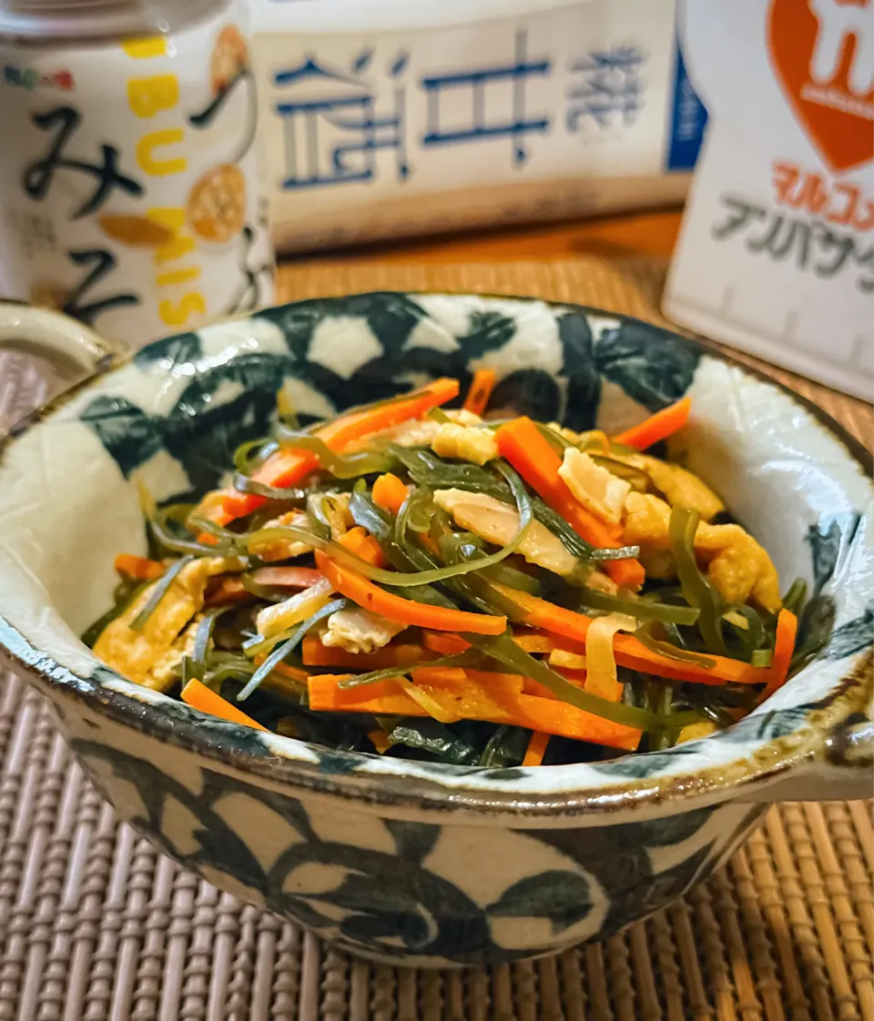 にゃんぺこさんの料理 つぶみそで沖縄料理🌴クーブイリチー|にゃんぺこさん