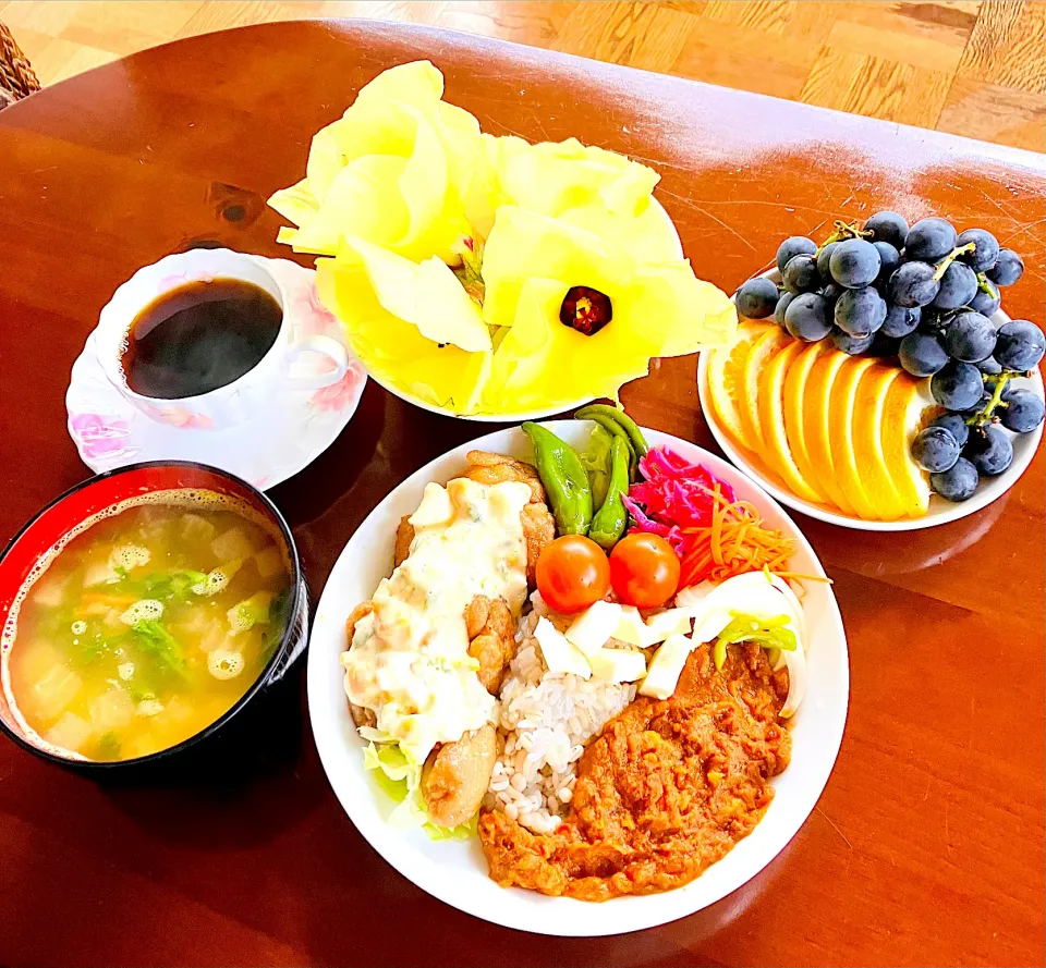 チキン南蛮とスパイスカレー🍛|HAMI69さん