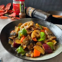 五香粉香る⭐︎さんまと秋野菜no香酢餡|スイーツポテトさん