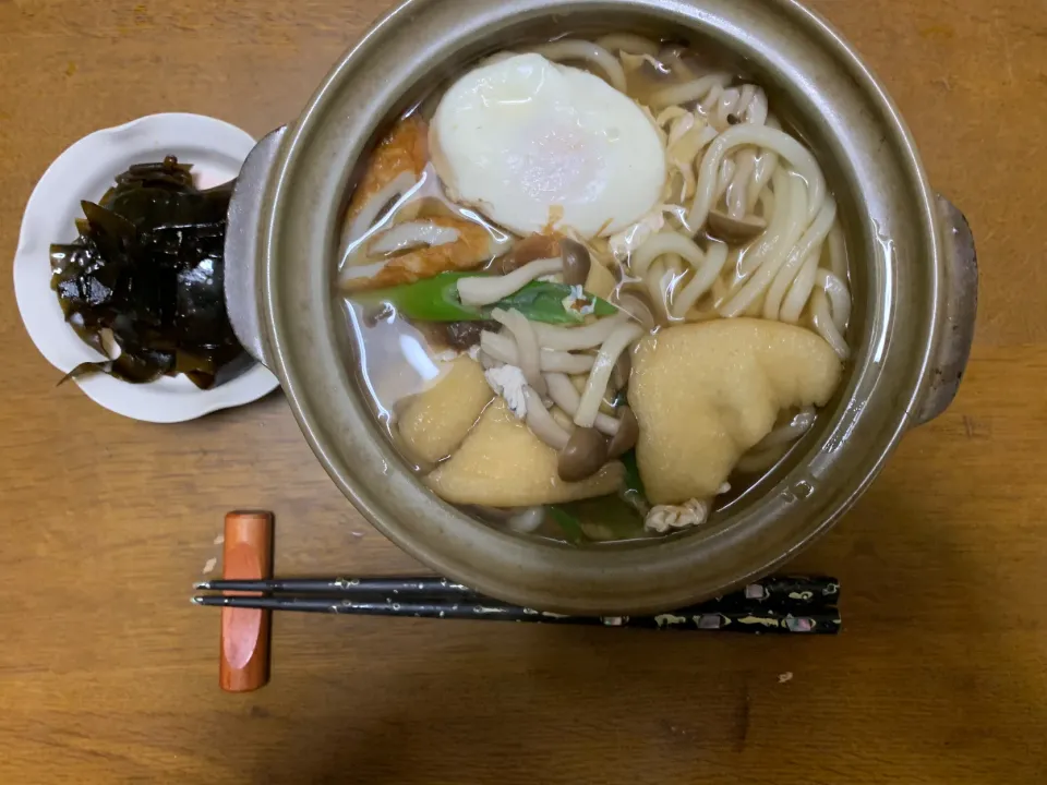 昼食　鍋焼き風煮込みうどん|ATさん