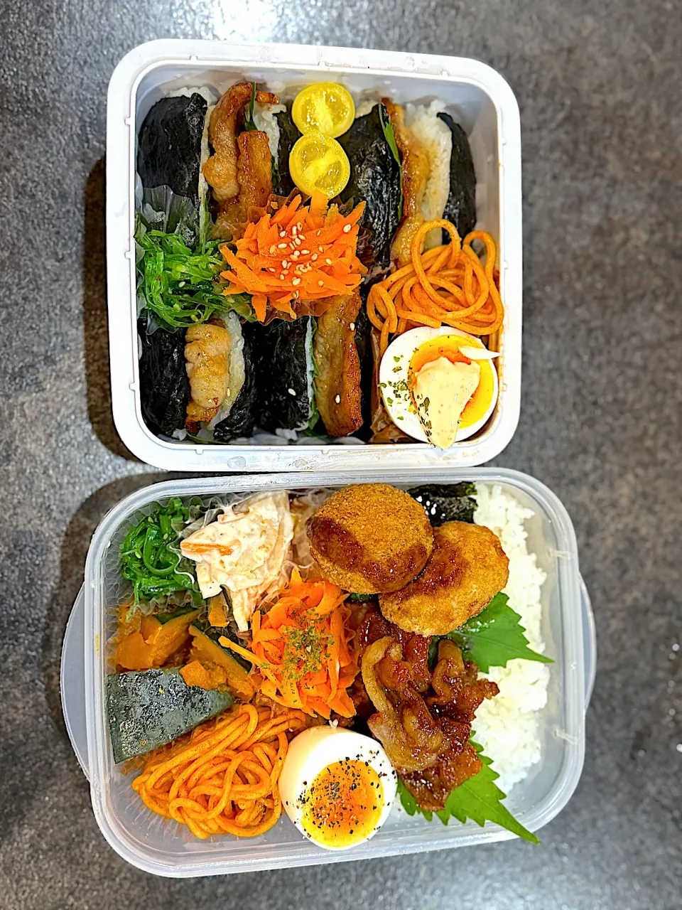 おにぎり弁当💕旦那は通常弁当！笑|ミムリンさん