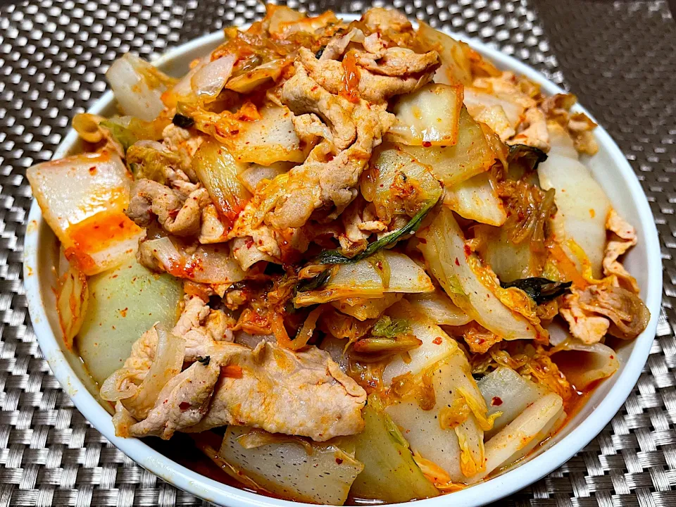 豚キムチ炒め🌶️|ちゃっぴ〜さん