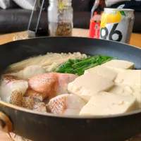 ｱｺｳの湯豆腐|まりおさん