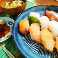 目鯛の握りと漬けの握り|マイキーさん