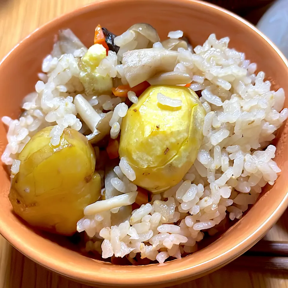 栗多めの炊き込みご飯|れもんさん
