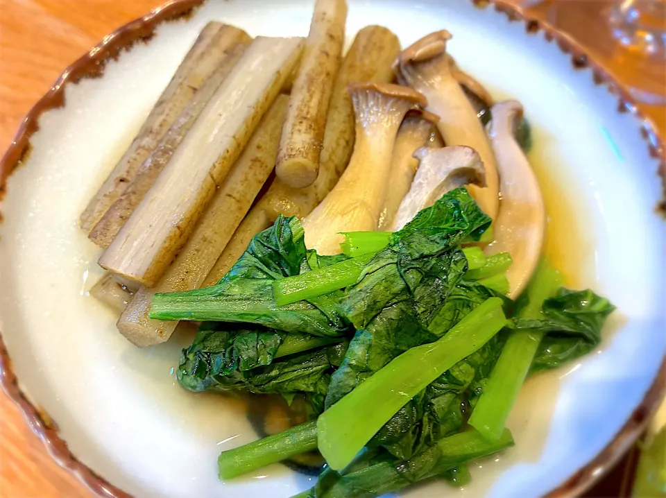 ごぼうとエリンギの煮しめ|じゅんさんさん
