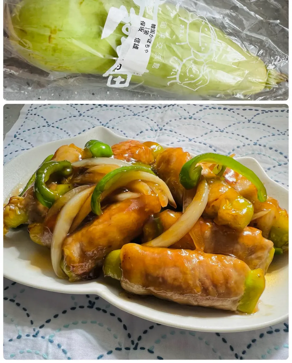 「韓国かぼちゃの甘酢炒め」|バシュランさん