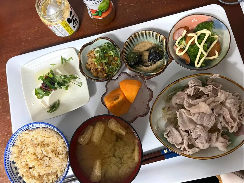 冷しゃぶ定食です✨|rikako♪。.:＊さん