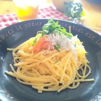 明太しらすパスタ