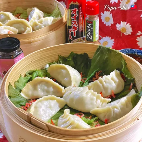 「桜エビ醤」を使ってみたSnapdishの料理・レシピ写真:蒸し大根餃子　（蘿蔔蒸餃）