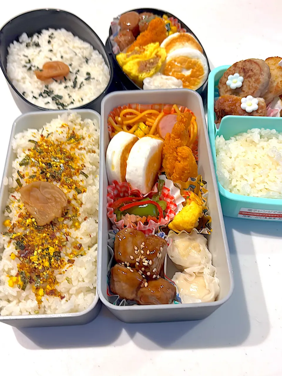 毎朝の3人分のお弁当|yukopunさん