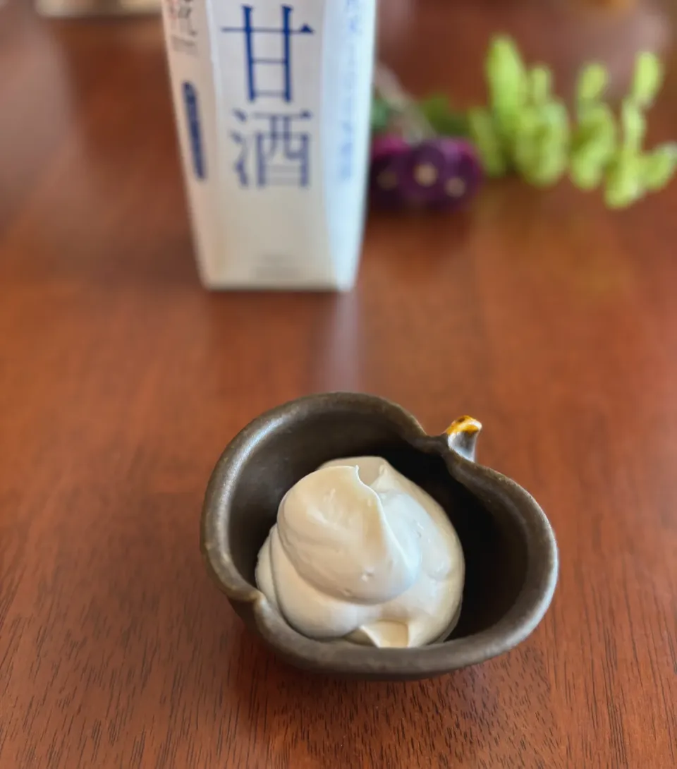 お砂糖不使用　糀甘酒で作るホイップクリーム|naho_nonaさん