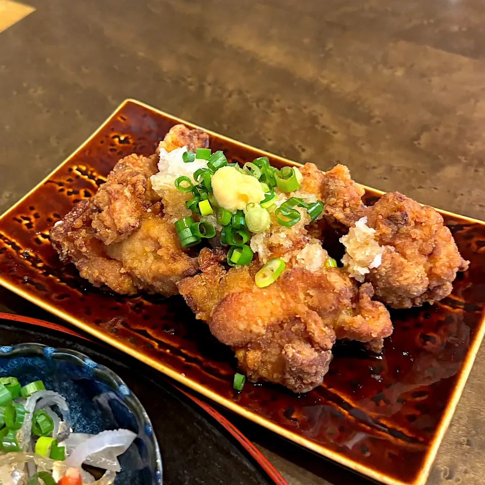 スーパー唐揚げを少しアレンジ|かっちゃん杉さん