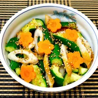 叩ききゅうりと竹輪の漬物|まめもにおさん