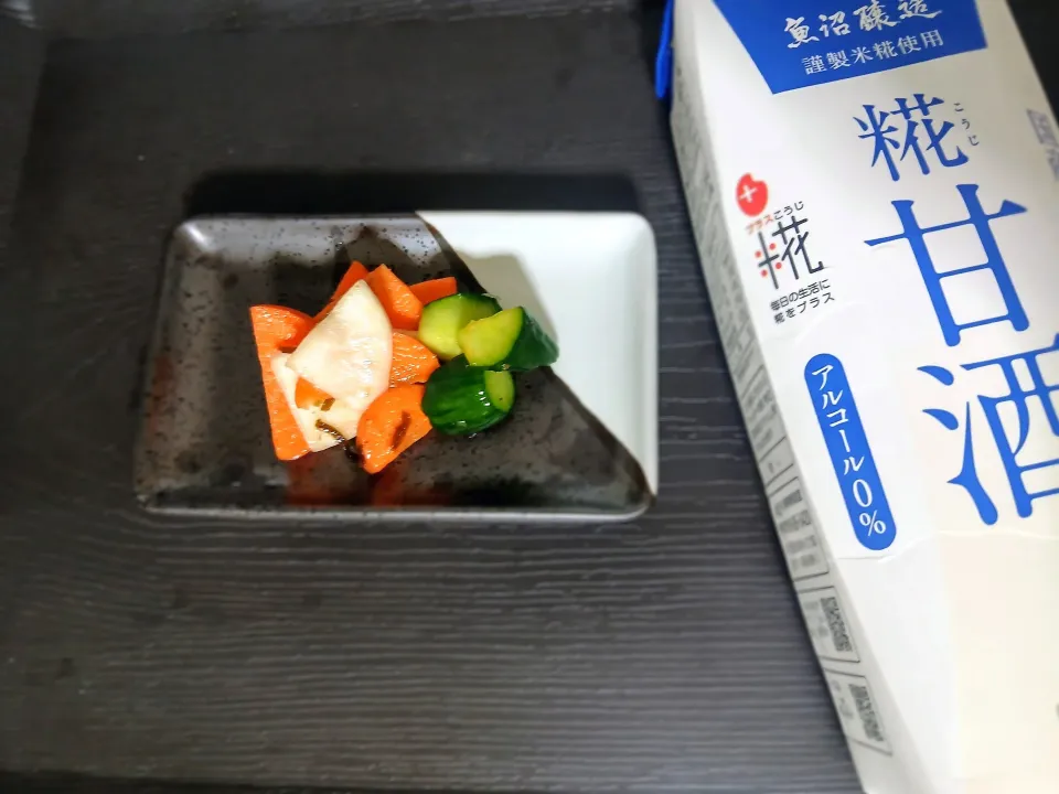 蕪ときゅうりと人参の浅漬け|ぽんすけさん
