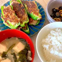 ピーマンの肉詰め|ねこのあいさん