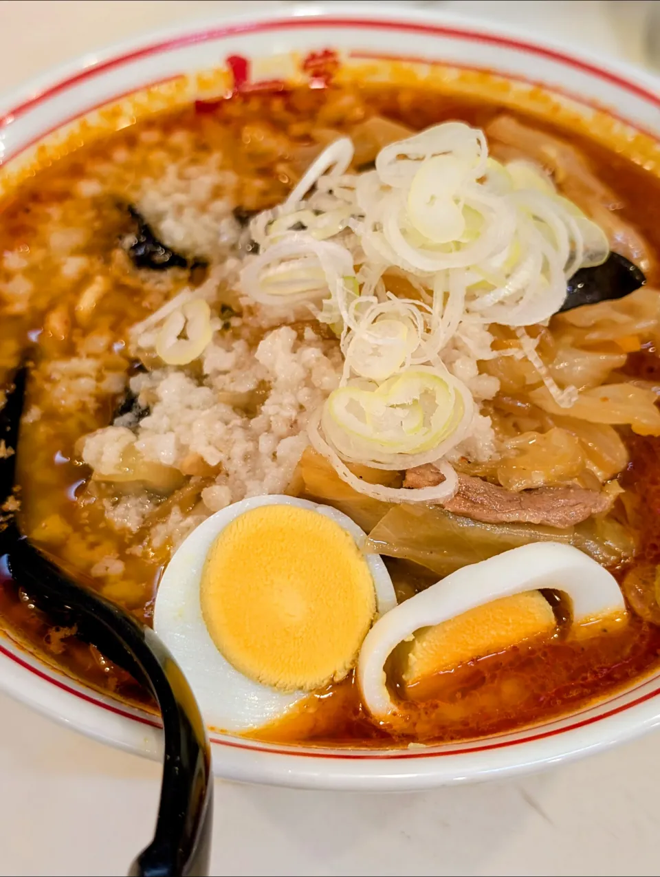 北極やさい麺少なめ辛さ3倍背脂@中本大宮店|watarunさん