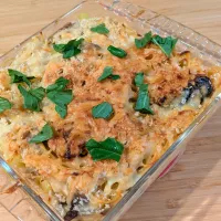 牡蠣と鮭のパスタグラタン|あぼちさん