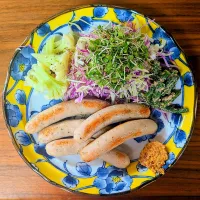 ソーセージと育てたブロッコリースプラウト🥦|Ayumiさん