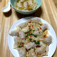皿ワンタンとワンタンスープ|チャコさん