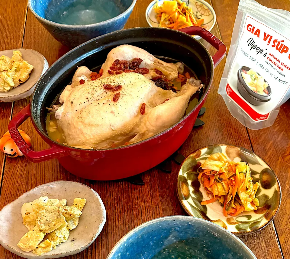 晩ごはん♯参鶏湯♯薬膳♯ベトナム🇻🇳|小松菜さん