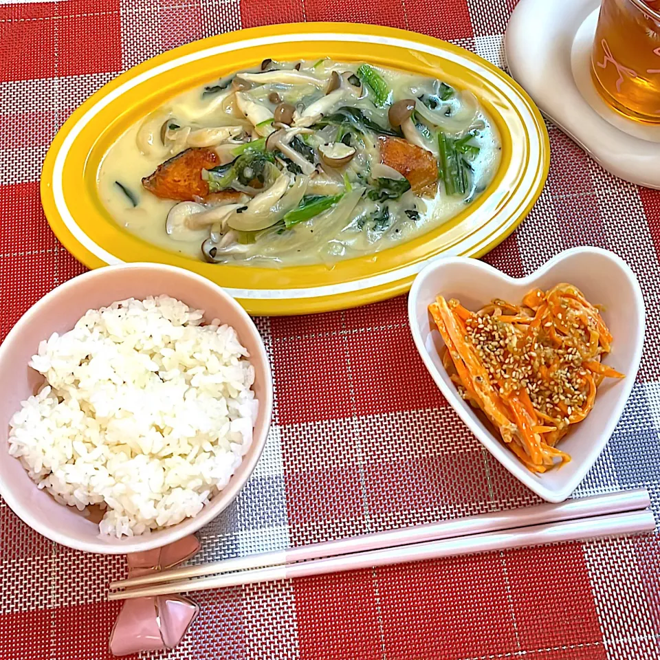 鮭ときのこのクリーム煮|めいさん